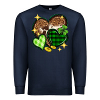 Navy St. Patrick's Day hearts Premium Sweatshirt - Neo Western