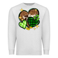 Oatmeal Heather St. Patrick's Day hearts Premium Sweatshirt - Neo Western