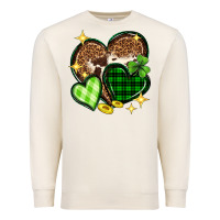 Sandshell St. Patrick's Day hearts Premium Sweatshirt - Neo Western