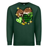 Sports Green St. Patrick's Day hearts Premium Sweatshirt - Neo Western