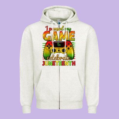 I Paused My Game Celebrate Juneteenth Zipper Hoodie Designed By Texasbilliewilder