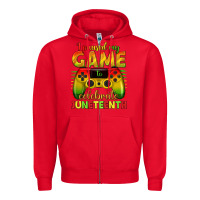 Red I paused my game celebrate Juneteenth Zipper Hoodie - texasbilliewilder