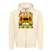 Sandshell I paused my game celebrate Juneteenth Zipper Hoodie - texasbilliewilder