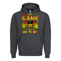 Smoke I paused my game celebrate Juneteenth Zipper Hoodie - texasbilliewilder