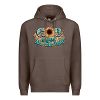 Coffee god is good all the time Premium Hoodie - NancyCooperArtShop