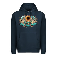 Navy god is good all the time Premium Hoodie - NancyCooperArtShop