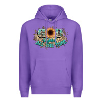 Purple god is good all the time Premium Hoodie - NancyCooperArtShop
