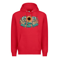 Red god is good all the time Premium Hoodie - NancyCooperArtShop