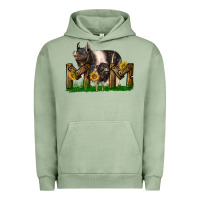 Pigment Oil Green Western Mom With Hampshire Pig And Baby Pig Urban Hoodie - LillyAllenDesigns