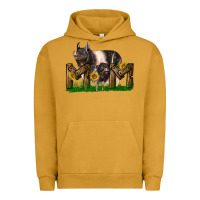 Pigment Peanut Butter Western Mom With Hampshire Pig And Baby Pig Urban Hoodie - LillyAllenDesigns