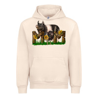 Sandshell Western Mom With Hampshire Pig And Baby Pig Urban Hoodie - LillyAllenDesigns