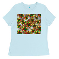 Baby Blue juneteenth sunflowers Ladies Tee - BarkalooDesign