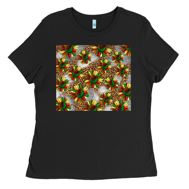 Juneteenth Sunflowers Ladies Tee by BarkalooDesign | Teevron