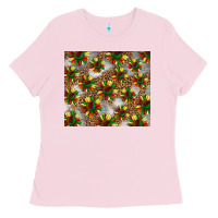 Bubblegum Pink juneteenth sunflowers Ladies Tee - BarkalooDesign