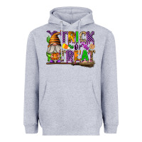 Heather Grey Trick or Treat Heavyweight Hoodie - texasbilliewilder