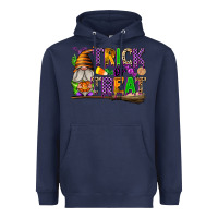 Navy Trick or Treat Heavyweight Hoodie - texasbilliewilder