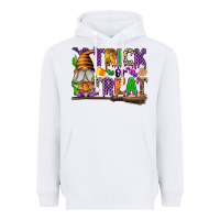 White Trick or Treat Heavyweight Hoodie - texasbilliewilder