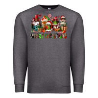 Charcoal Heather merry christmas coffee afro gnomies Premium Sweatshirt - FaDigitalArtStudio
