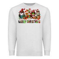Oatmeal Heather merry christmas coffee afro gnomies Premium Sweatshirt - FaDigitalArtStudio