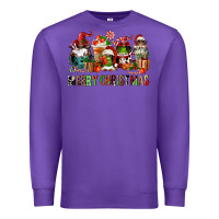 Purple merry christmas coffee afro gnomies Premium Sweatshirt - FaDigitalArtStudio