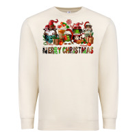 Sandshell merry christmas coffee afro gnomies Premium Sweatshirt - FaDigitalArtStudio