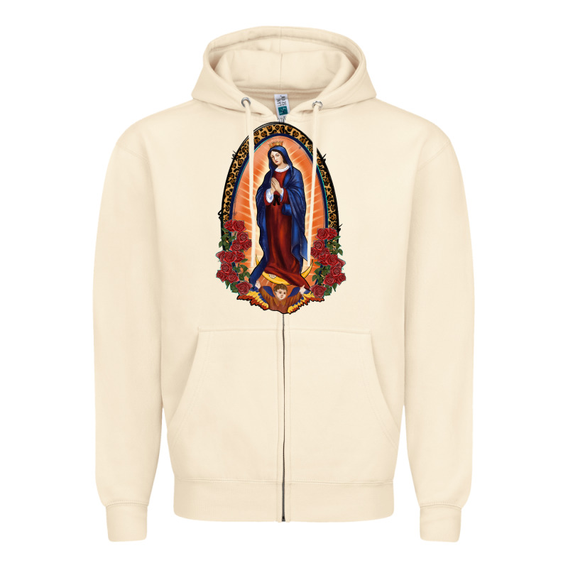 Our Lady Of Guadalupe Zipper Hoodie by RanaPortraitStore | Teevron