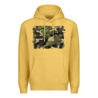 Antique Gold camouflage background Premium Hoodie - BarkalooDesign