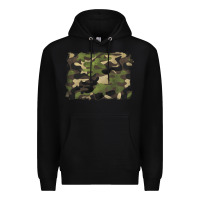 Black camouflage background Premium Hoodie - BarkalooDesign