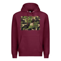 Burgundy camouflage background Premium Hoodie - BarkalooDesign