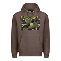 Coffee camouflage background Premium Hoodie - BarkalooDesign