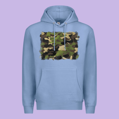 Camouflage Background Premium Hoodie Designed By Barkaloodesign