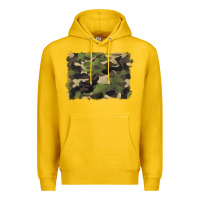 Lemon camouflage background Premium Hoodie - BarkalooDesign