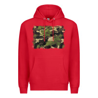 Red camouflage background Premium Hoodie - BarkalooDesign