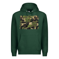 Sports Green camouflage background Premium Hoodie - BarkalooDesign