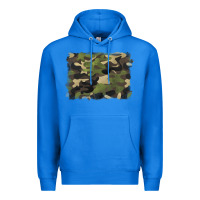 True Royal camouflage background Premium Hoodie - BarkalooDesign