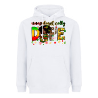 White unapologetically dope Heavyweight Hoodie - Zillion Design Studio