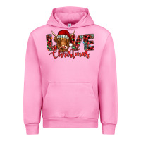 Fuchsia Pink love christmas highland cow and turquoise gemstone Urban Hoodie - Jasminsmagicworld