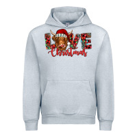 Heather Grey love christmas highland cow and turquoise gemstone Urban Hoodie - Jasminsmagicworld