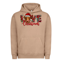 Pigment Burro love christmas highland cow and turquoise gemstone Urban Hoodie - Jasminsmagicworld