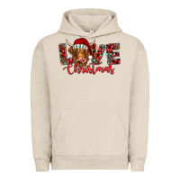 Pigment French Oak love christmas highland cow and turquoise gemstone Urban Hoodie - Jasminsmagicworld
