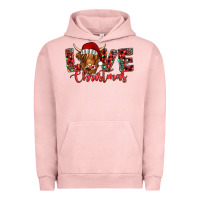 Pigment Salmon love christmas highland cow and turquoise gemstone Urban Hoodie - Jasminsmagicworld