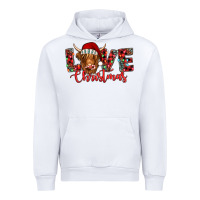 White love christmas highland cow and turquoise gemstone Urban Hoodie - Jasminsmagicworld