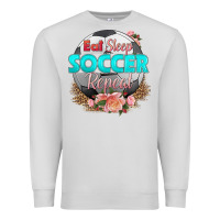 Dove Grey eat sleep soccer repeat Premium Sweatshirt - HRA Design Shop