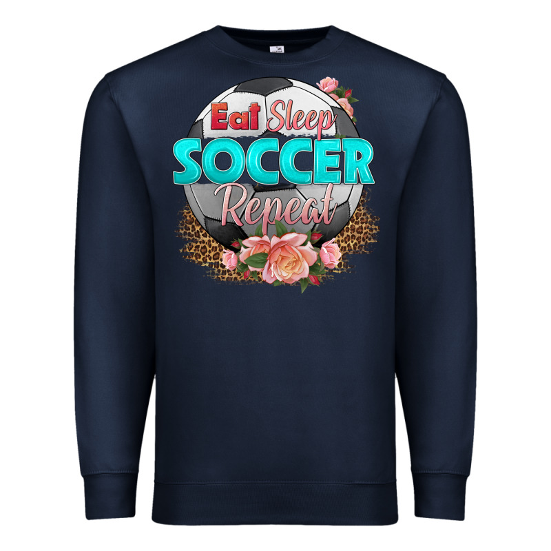 Eat Sleep Soccer Repeat Premium Sweatshirt by HRA Design Shop | Teevron