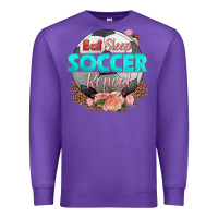 Purple eat sleep soccer repeat Premium Sweatshirt - HRA Design Shop
