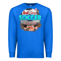 True Royal eat sleep soccer repeat Premium Sweatshirt - HRA Design Shop