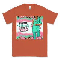 Copper she works willingly with her hands afro nurse Classic Tee - RanaPortraitStore