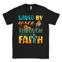 Black saved by grace through faith Classic Tee - BundleAndBundleShop