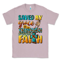 Lilac saved by grace through faith Classic Tee - BundleAndBundleShop