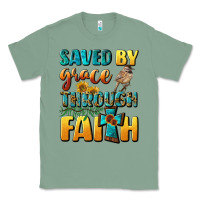 Sage saved by grace through faith Classic Tee - BundleAndBundleShop